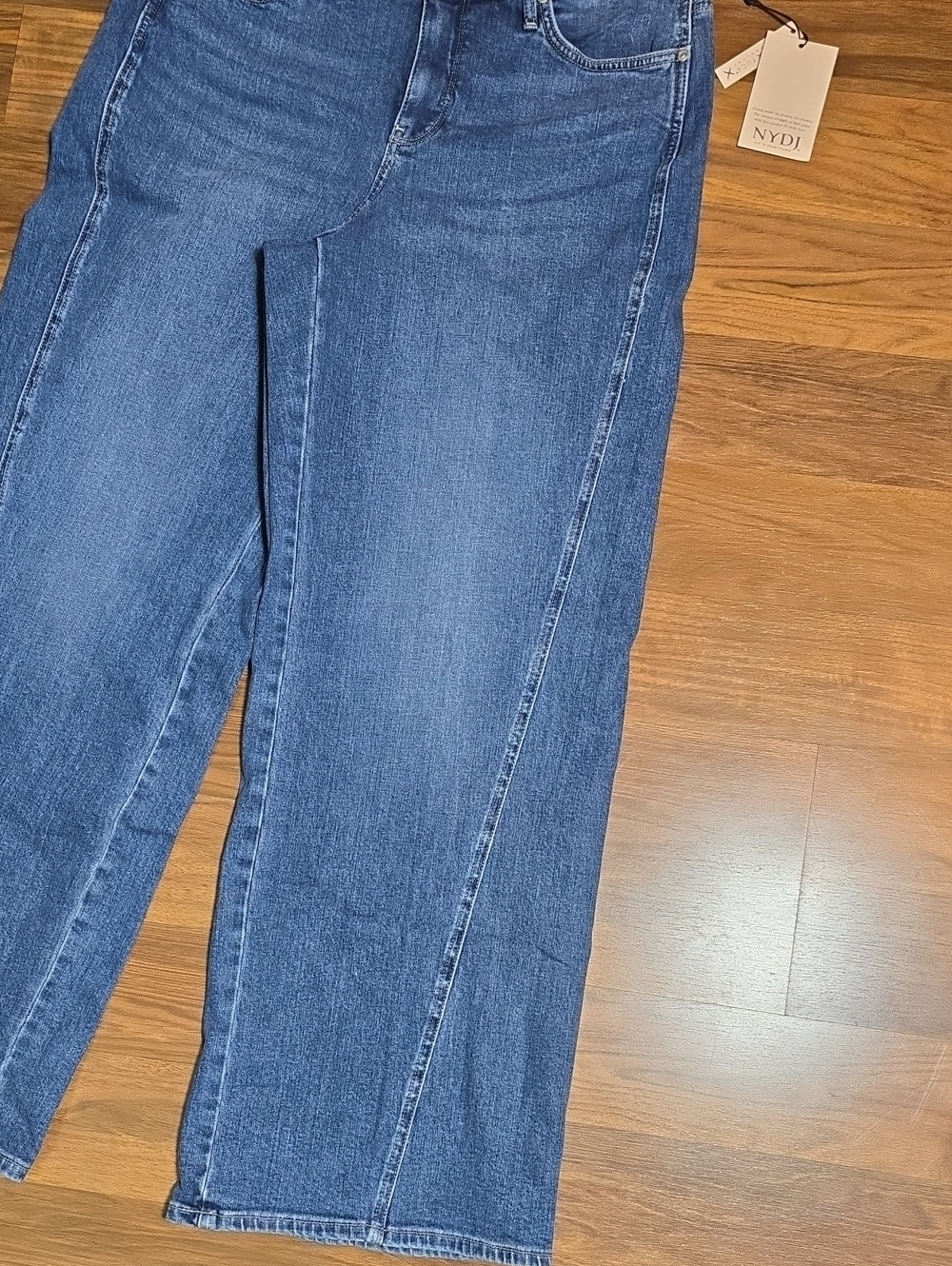 NYDJ Teresa Wide Leg Jeans - Romantic Indigo - Picture 4 of 16